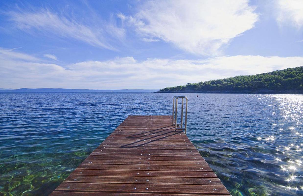 Luxury Seafront Villa My Dream With Private Pool, Jacuzzi And Staff At The Beach On Brac Island - Sumartin Selca  Экстерьер фото